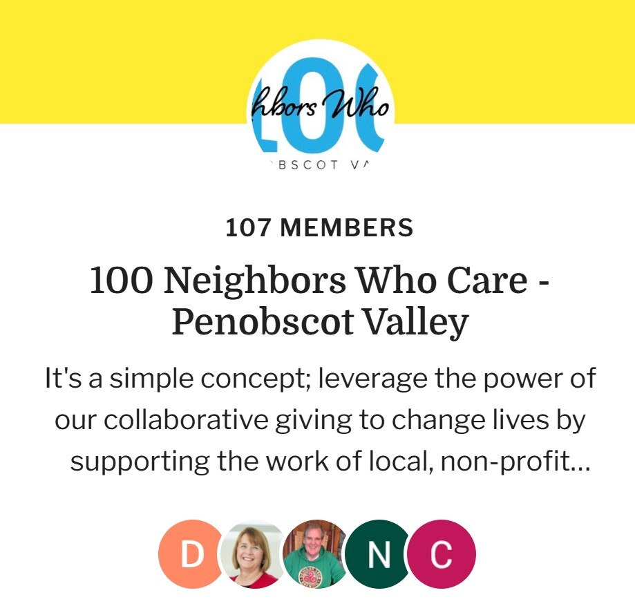 100 Neighbors Who Care - Penobscot Valley