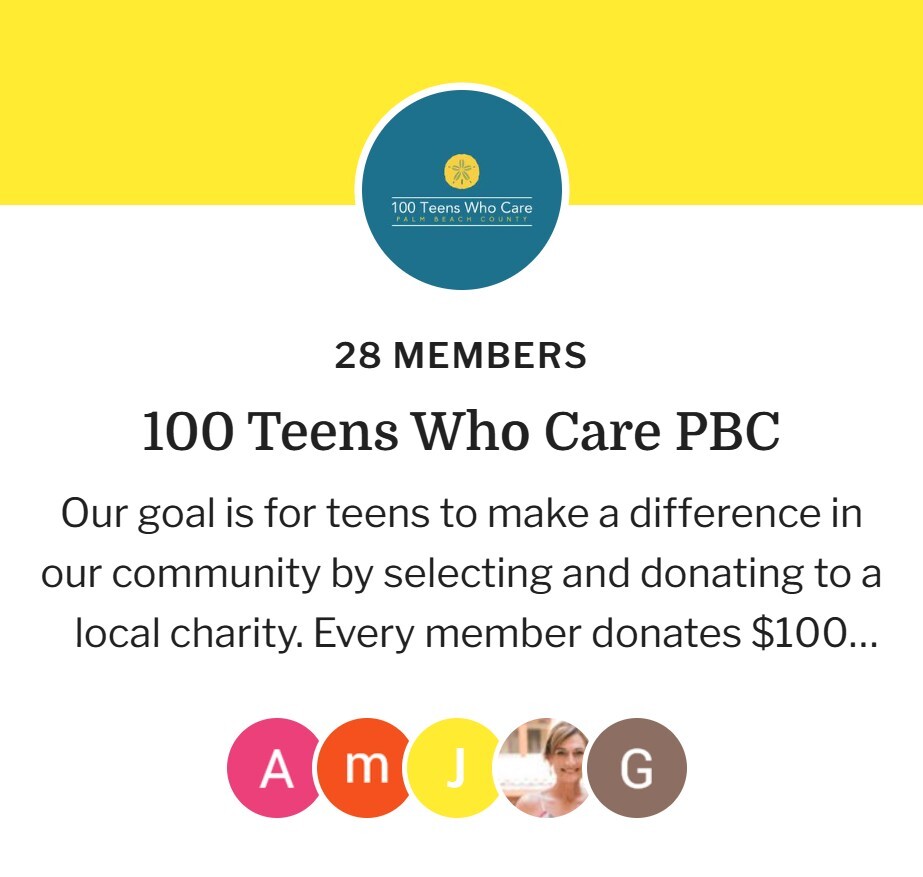 100 Teens Who Care PBC-1