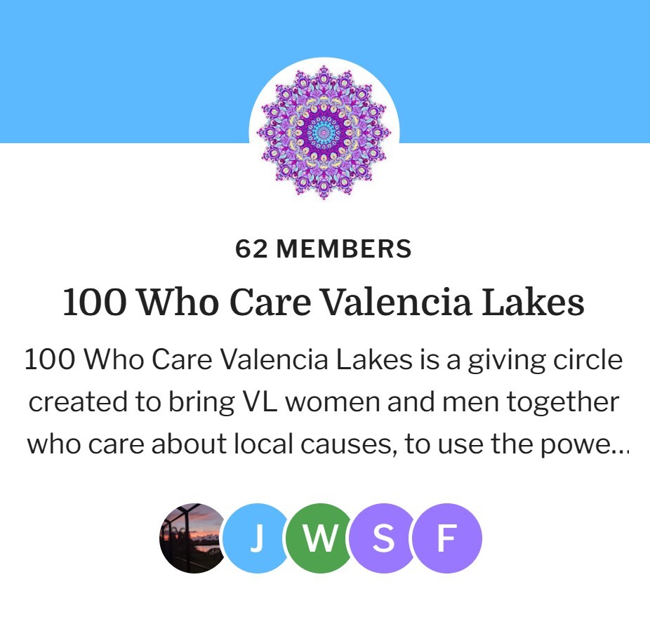 100 Who Care Valencia Lakes