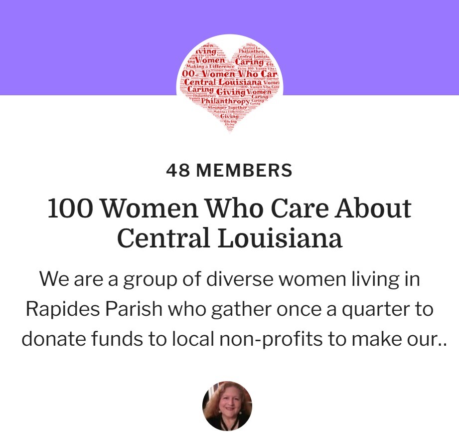 100 Women Who Care About Central Louisiana