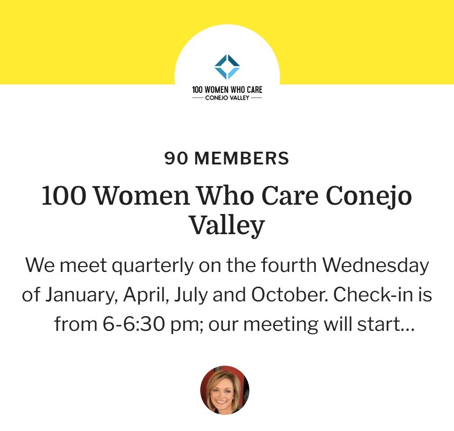 100 Women Who Care Conejo Valley