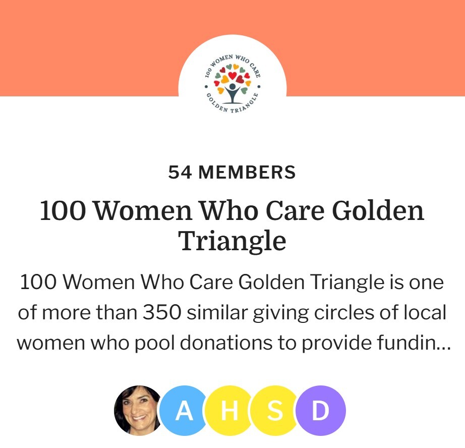 100 Women Who Care Golden Triangle